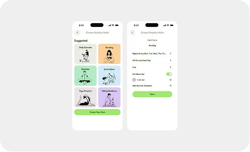 Crave – A Habit Tracking & Mood Support Experience Mockup Right Bottom