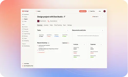 Manage – A Service Management & Business Operations Platform Mockup Right Bottom