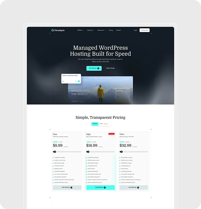 Webflow Built to Perform